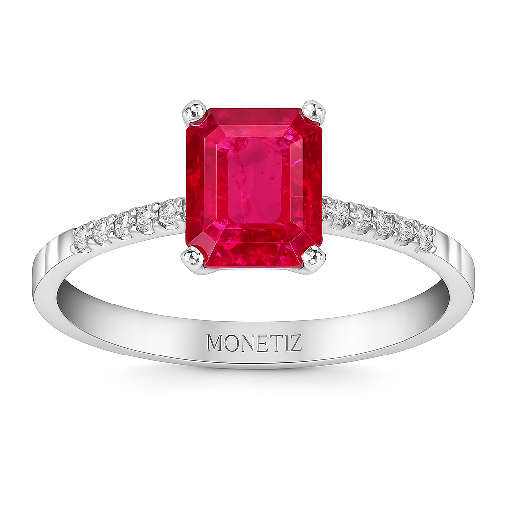 'Fleur de Pink' Ruby and Diamond Ring